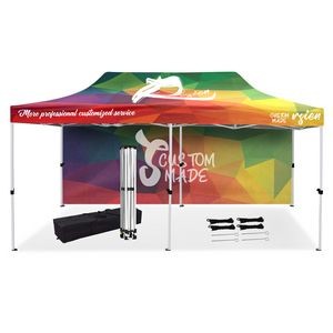10' x 20' Canopy Tent with Back Wall