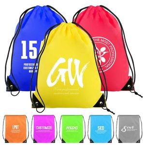 Portable Polyester Drawstring Sport Backpacks