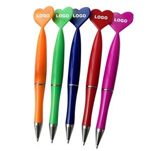 Heart Pen / Plastic Pen / Ballpoint Pen / Twist Pen