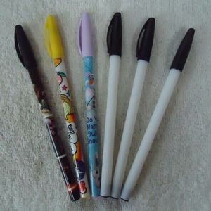 Plastic Pen / Plug Pen / Cheap Pen / White Ballpoint Pen