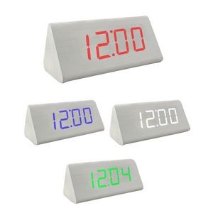 LED Wooden Alarm Clock