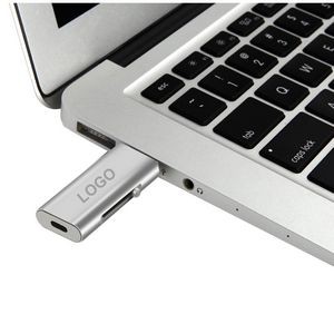 64G 3 in 1 Type-C Flash Drive W/2.0USB/Micro-USB port