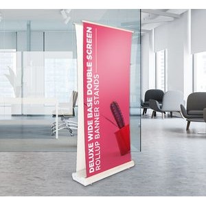 Double Sided Retractable Banner Stand Package 2.5' x 6.5'