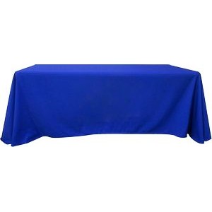6' x 2.5' Solid Color 3 Sided Table Cover & Throw