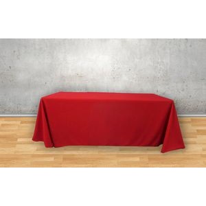 4' x 2.5' Solid Color 3 Sided Table Cover & Throw