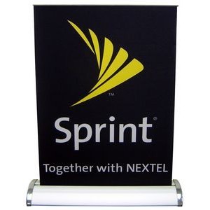 8.25" x 12" Table Top Retractable Banner with Stand