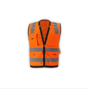 Orange High Viz Surveyors Vest
