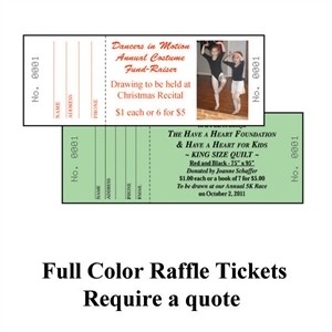 House Specialty Raffle Ticket (Astrobright Colors)