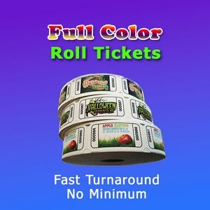 Variable Data Full Color Roll Ticket