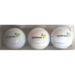 Plain White Golf Ball Set (3 balls)