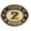2 Years Service Stock Die Struck Pin