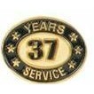 37 Years Service Stock Die Struck Pin