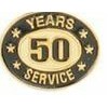 50 Years Service Stock Die Struck Pin