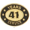 41 Years Service Stock Die Struck Pin