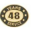 48 Years Service Stock Die Struck Pin