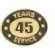 45 Years Service Stock Die Struck Pin