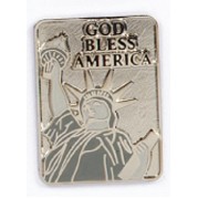 God Bless America Stock Casting Lapel Pin