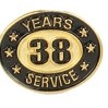 38 Years Service Stock Die Struck Pins
