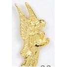 Bowed Angel Stock Casting Lapel Pin
