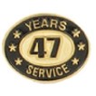 47 Years Service Stock Die Struck Pin