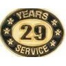 29 Years Service Stock Die Struck Pin