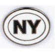 New York State Abbreviation Stock Casting Lapel Pin