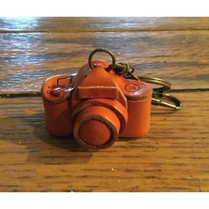 Camera Leather Key Ring