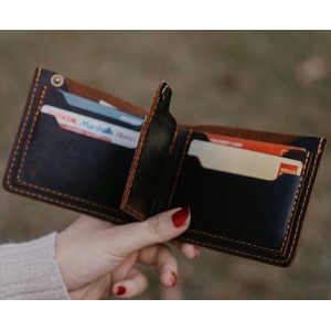 Bifold Horizontal Leather Wallet