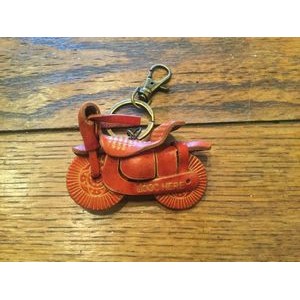 Motorcycle Leather Key Ring