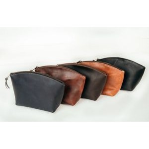 Leather Cosmetic Make-up Pouch