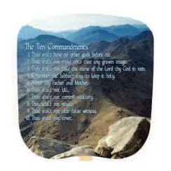 The Ten Commandments Stock Religious & Inspirational Fan