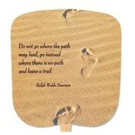 Trails In The Sand Stock Religious & Inspirational Fan