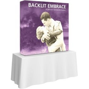 Backlit Embrace 5 ft. Tabletop Display Double-Sided