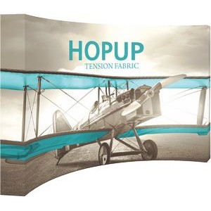 Hopup™ 13ft. Full Height Curved Display & Fitted Graphic