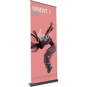 Orient 800 Black Retractable Banner Stand