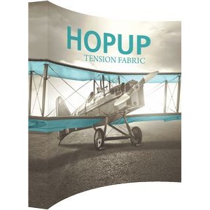 Hopup™ 10ft. Full Height Curved Display Fitted Graphic