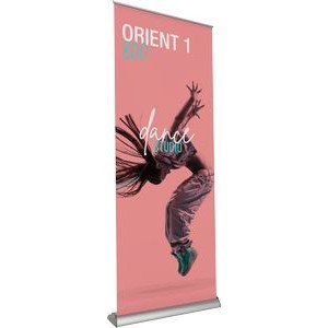 Orient 800 Silver Double-Sided Retractable Banner Stand
