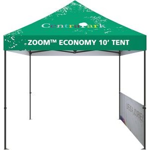 10' Zoom™ Economy & Standard Tent Custom Single-Sided Half Wall Graphic Kit