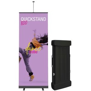 Quickstand Silver Retractable Banner Stand