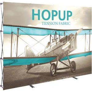 Hopup 10ft. Full Height Straight Display & Front Graphic