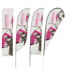 Zoom™ Flex Large Outdoor Flag Single Sided