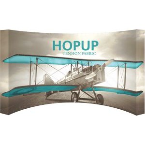 Hopup™ 15ft Full Height Curved Display & Full Fitted Graphic