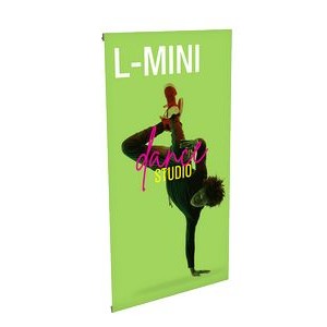 L Mini Spring Back Tabletop Banner Stand