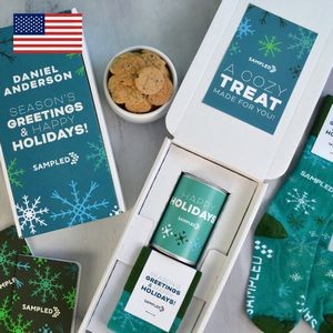 Cozy Gift Box - Holiday Kit, Christmas Socks, Cookies