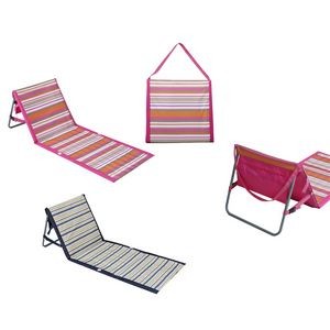 Portable Beach Lounge Chair With Folding Back