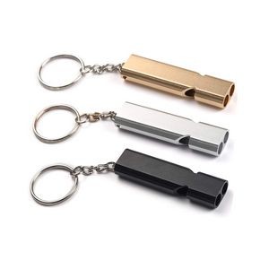 Outdoor Aluminum Whistles with Keychain