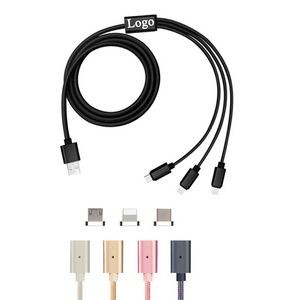 3 in 1 Multi-Function Durable Braided Charging Cable