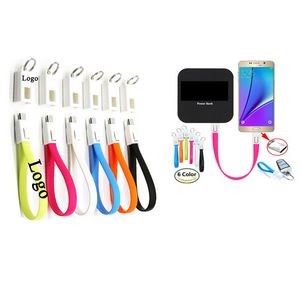 USB Charger Cable Cord w/Keychain