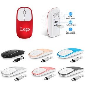 2.4 GHz Metal Wireless Rechargeable Optical Mouse
