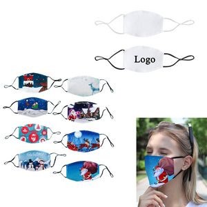 2-layer Reusable Sublimation Face Mask With Pocket For Filter